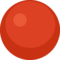 Red Circle emoji on Facebook